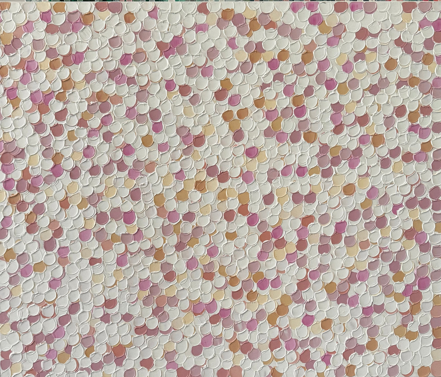 Peach and cream - 90 x 107cm
