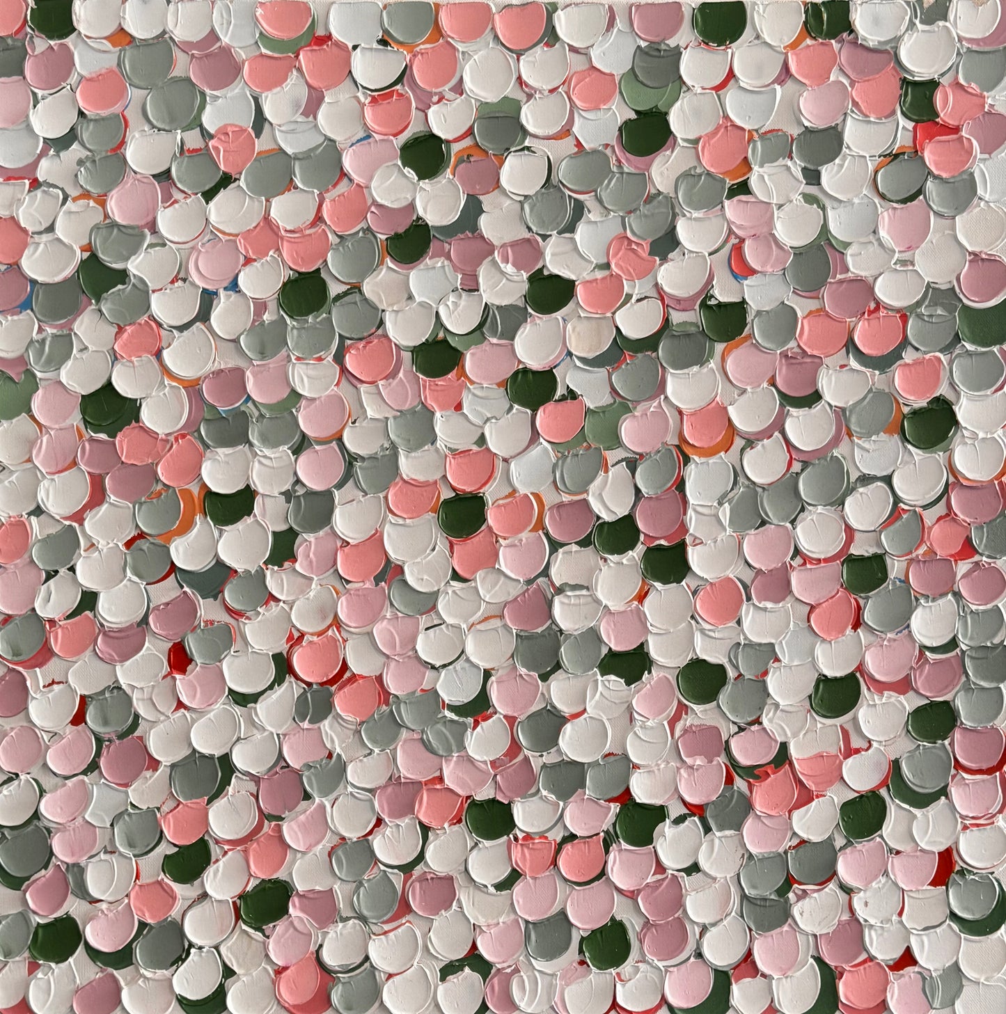 “Sage Peach” - 63 x 63cm