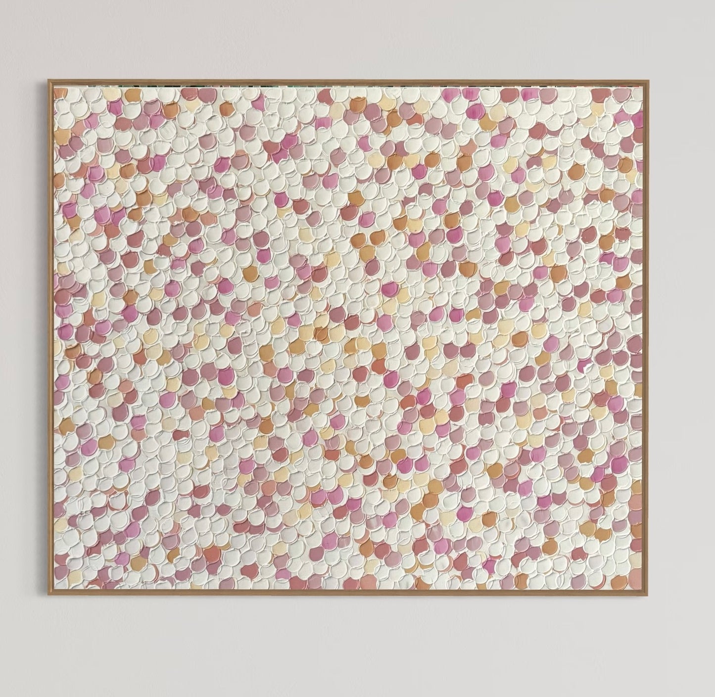Peach and cream - 90 x 107cm