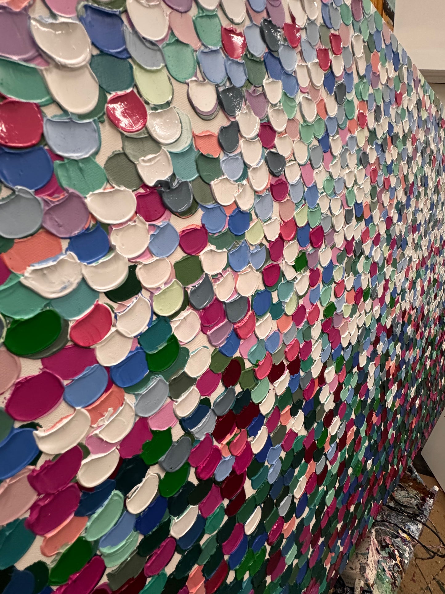 Garden blossoming pebbles - 90 x 120cm