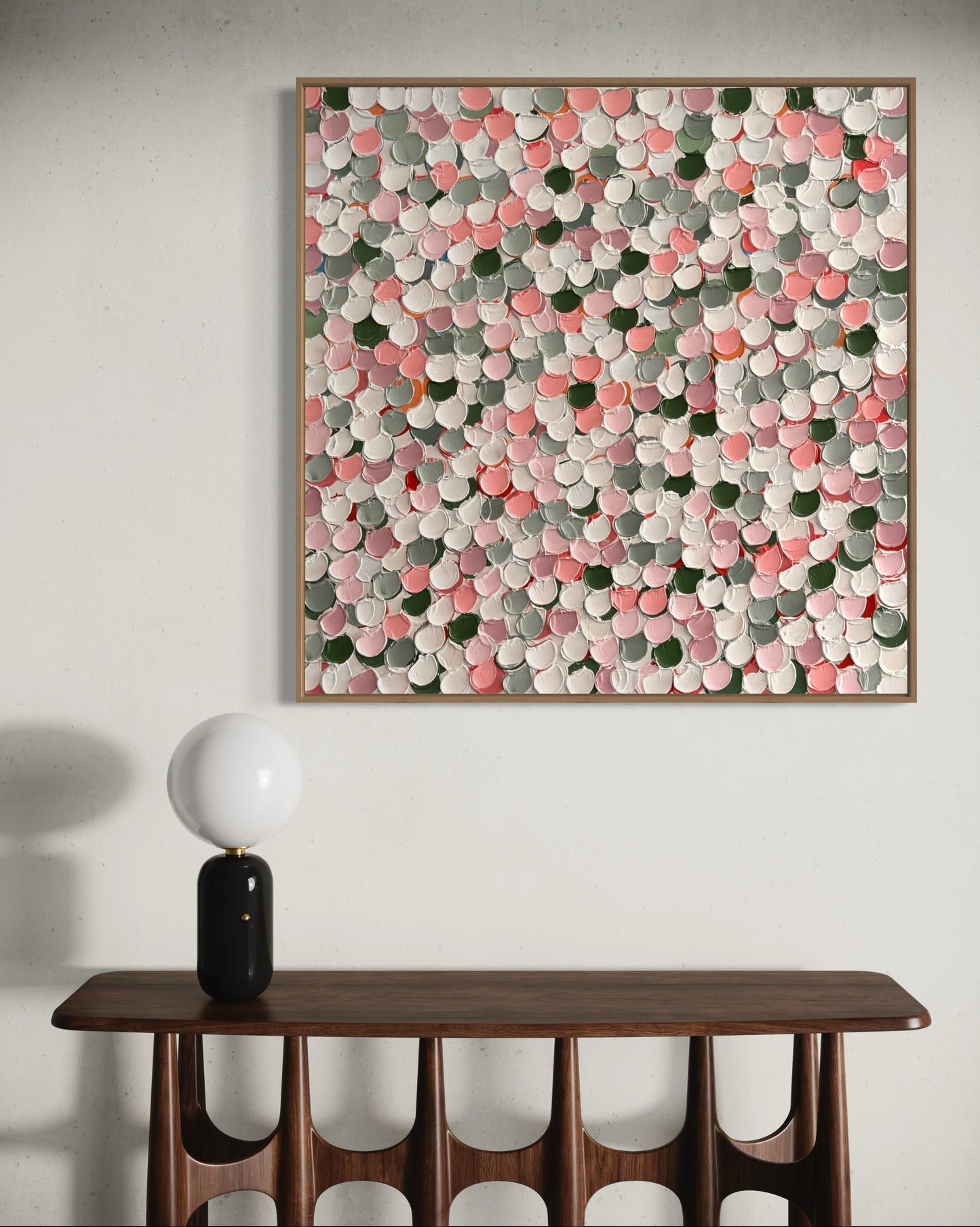“Sage Peach” - 63 x 63cm