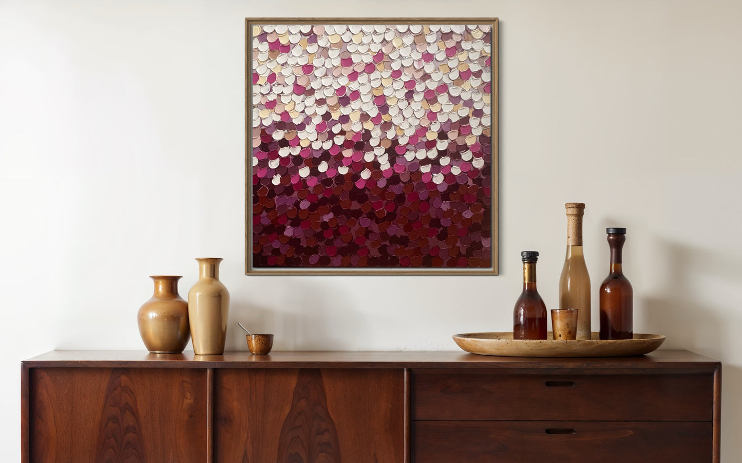 “Strawberry sea” - 63 x 63cm