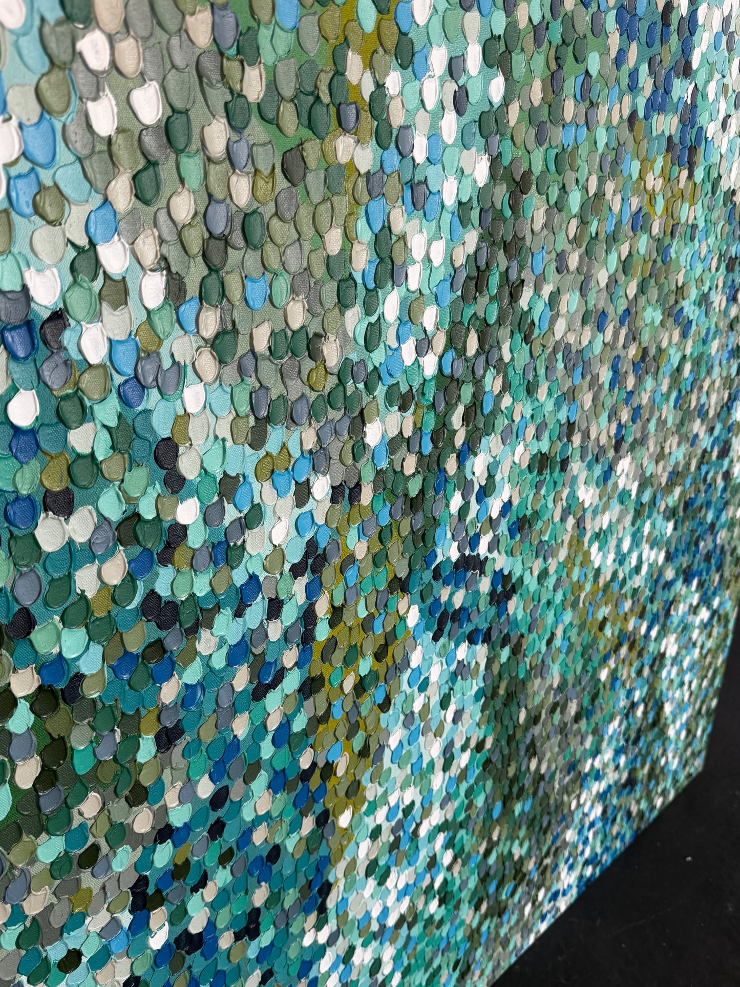 Teal Fields - 100 x 100cm