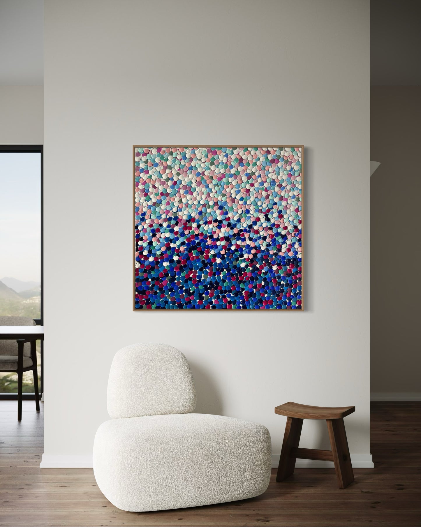 Floating Jewels - 100 x 103cm