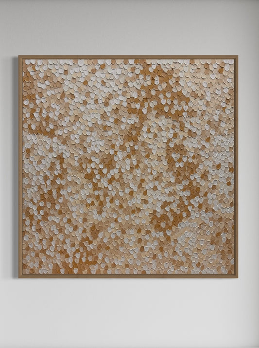 Oatmeal Wildflowers - 75 x 75cm