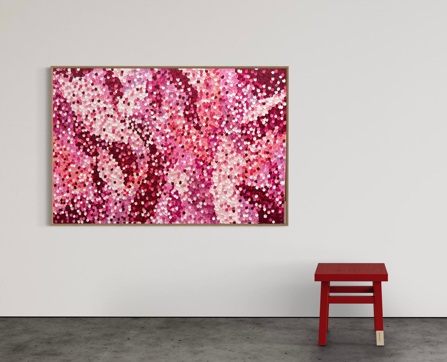 Fuscia Wildflowers - 90 x 120 cm