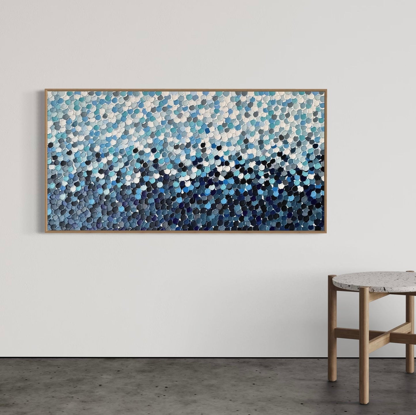 Blue Grey Seas - 140 x 75cm