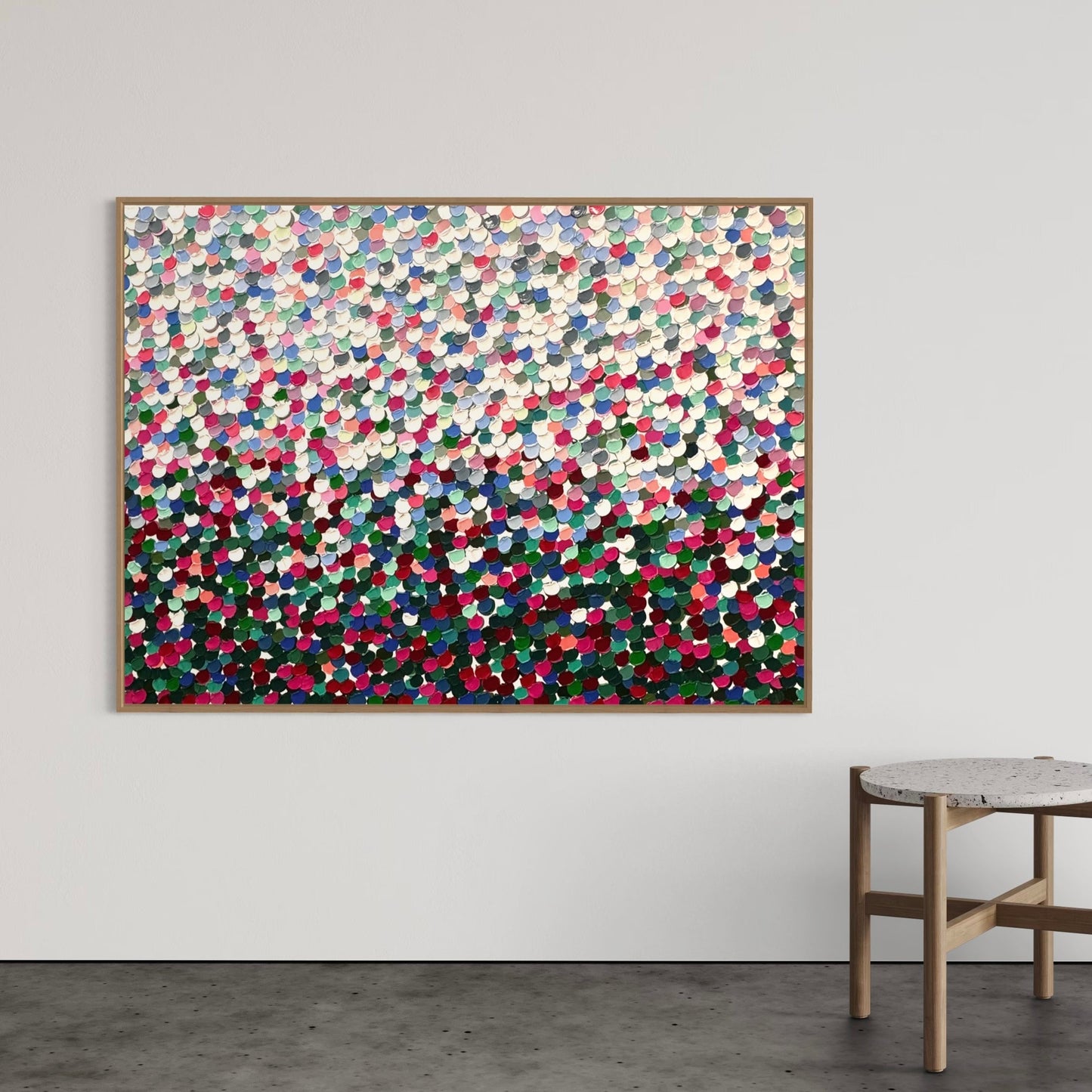 Garden blossoming pebbles - 90 x 120cm