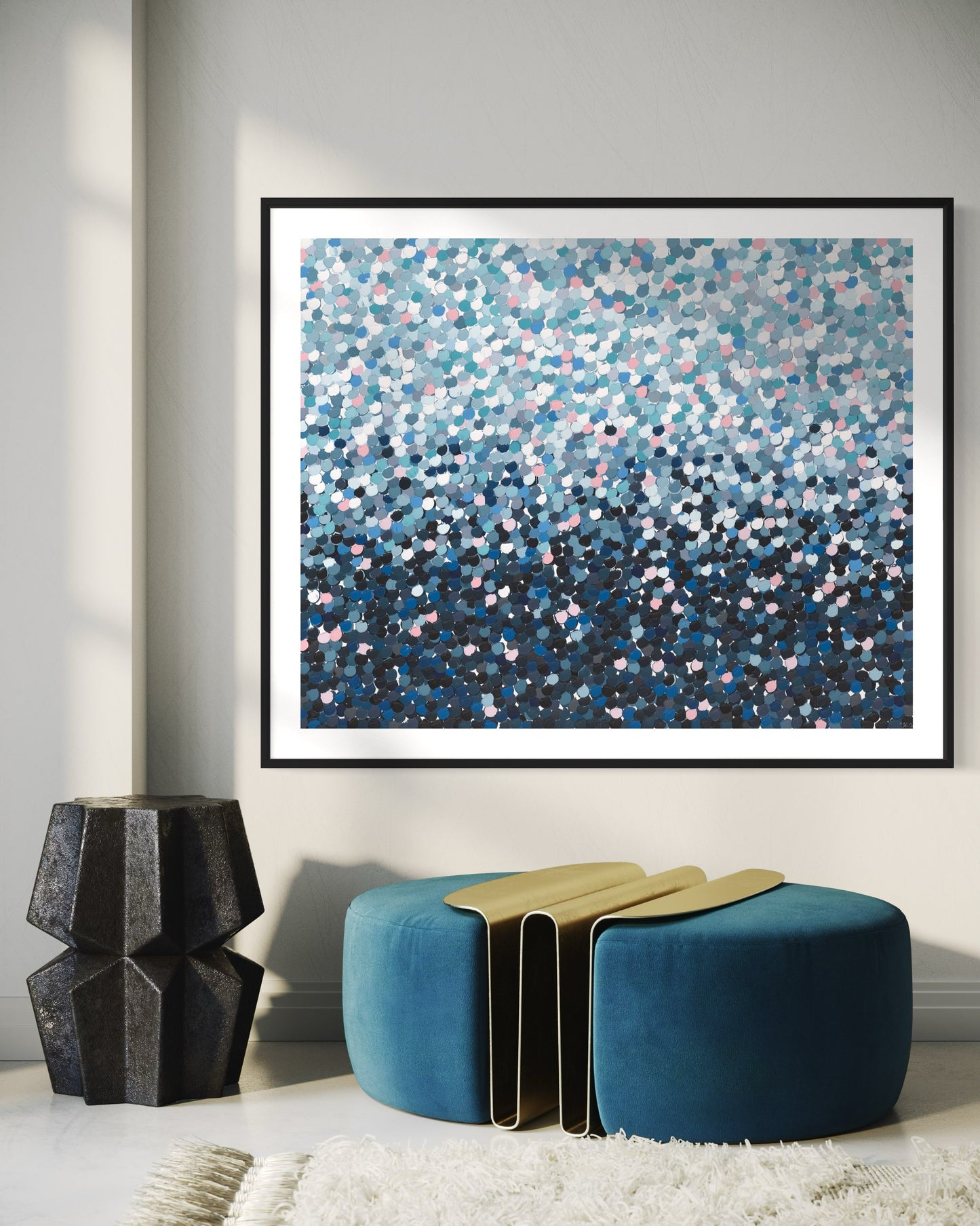 Blue Loveheart- print