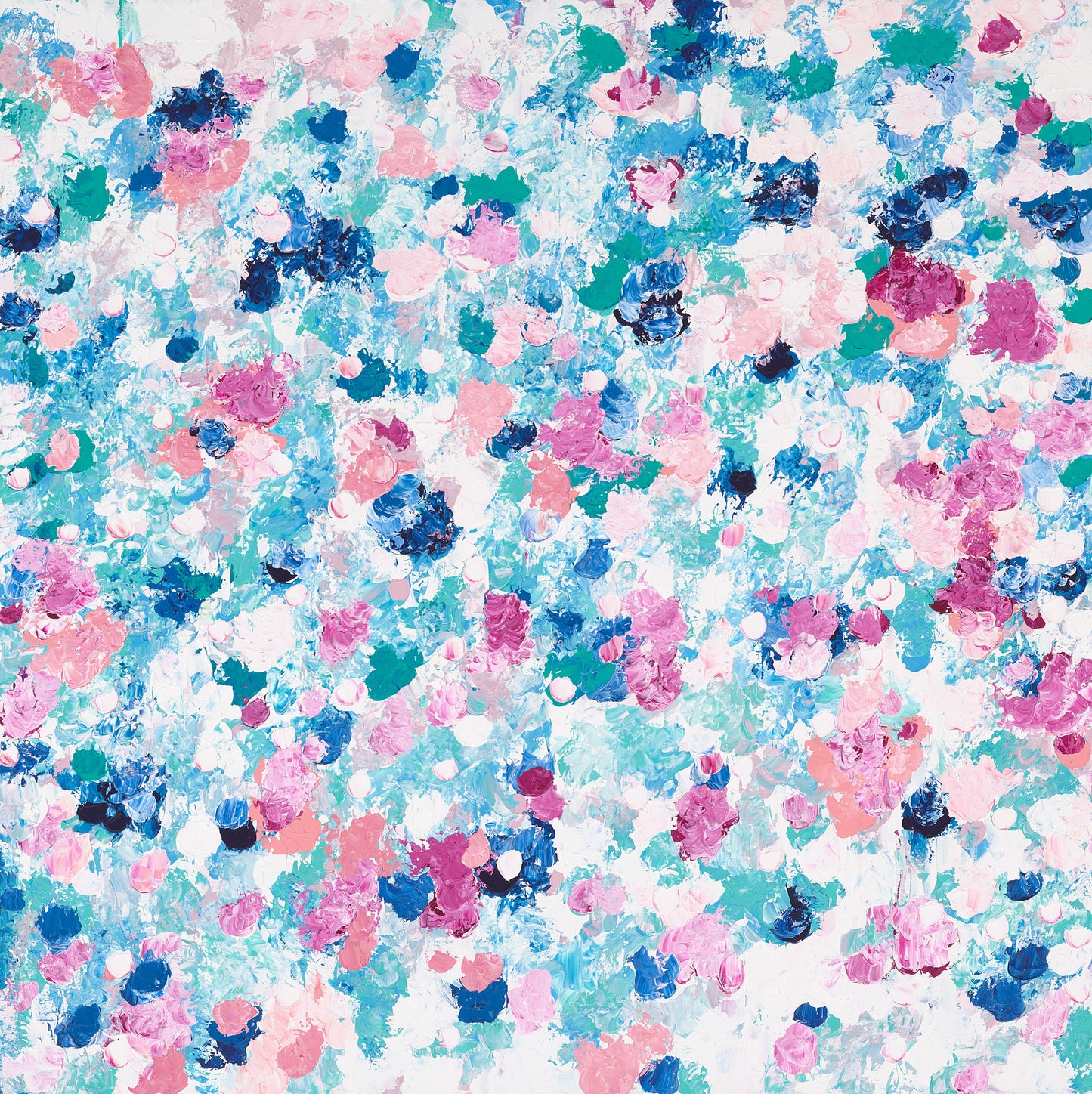 Coral Petals - 120 x 120cm original painting