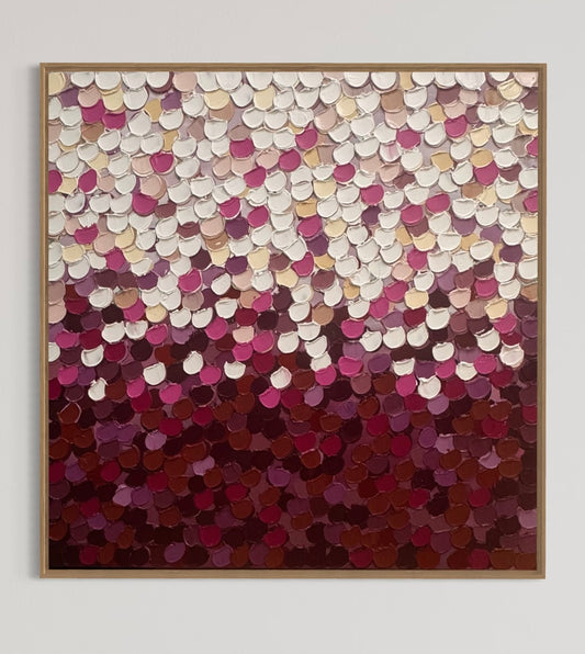 “Strawberry sea” - 63 x 63cm