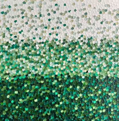 “Emerald horizon” - 120 x 120cm