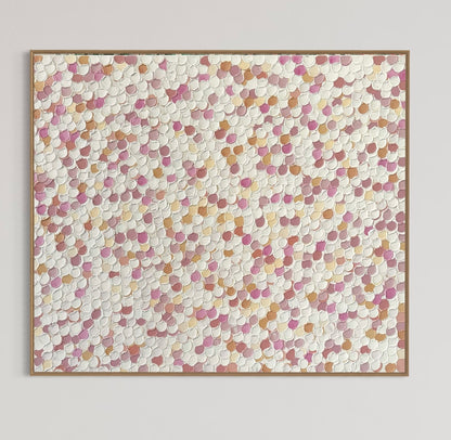 Peach and cream - 90 x 107cm