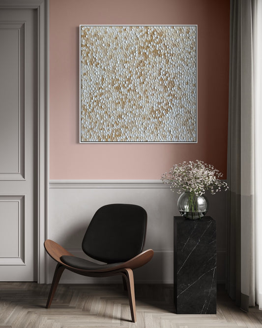Oatmeal Wildflowers - 75 x 75cm