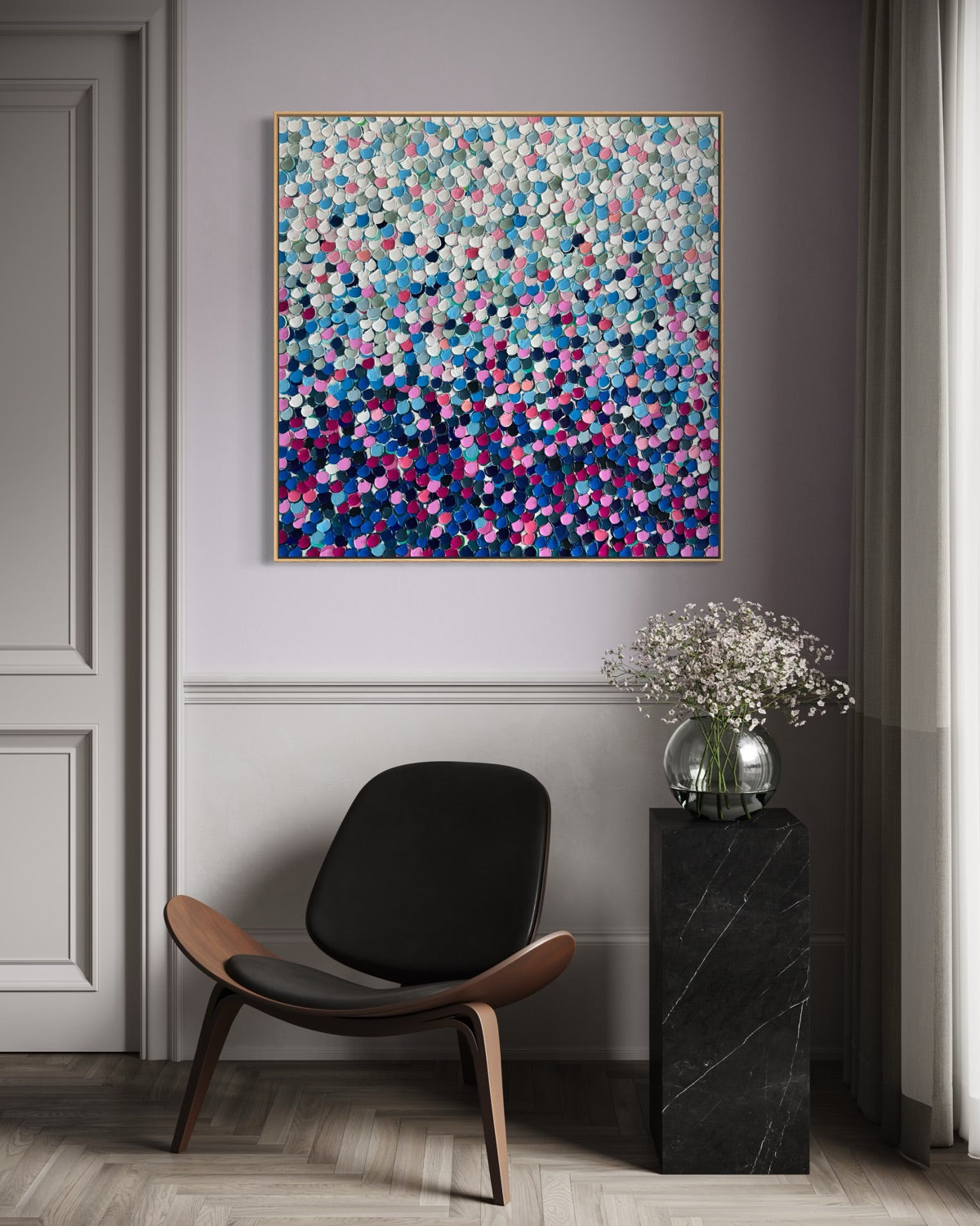 Floating Jewels 2 - 100 x 100cm