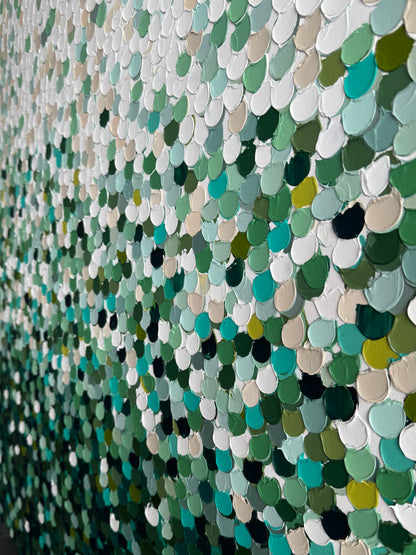 “Lush Pebble Sea” - 120 x 150cm