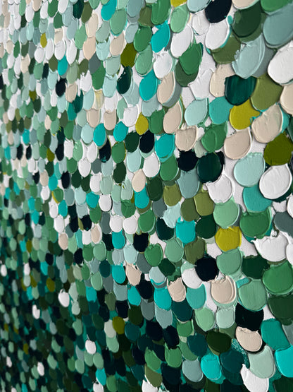 “Lush Pebble Sea” - 120 x 150cm