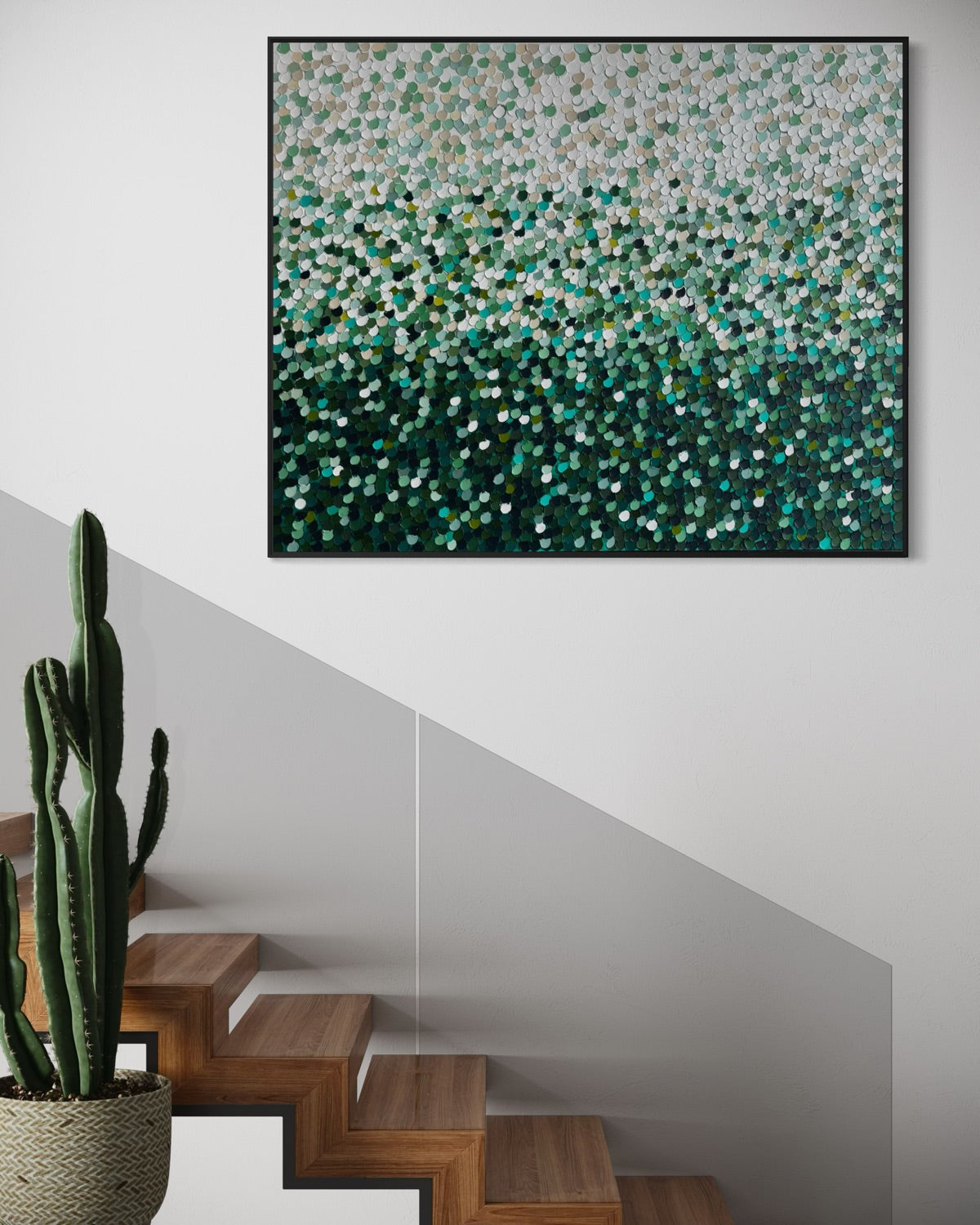 “Lush Pebble Sea” - 120 x 150cm
