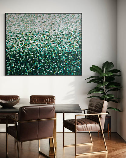 “Lush Pebble Sea” - 120 x 150cm