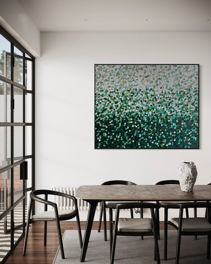 “Lush Pebble Sea” - 120 x 150cm