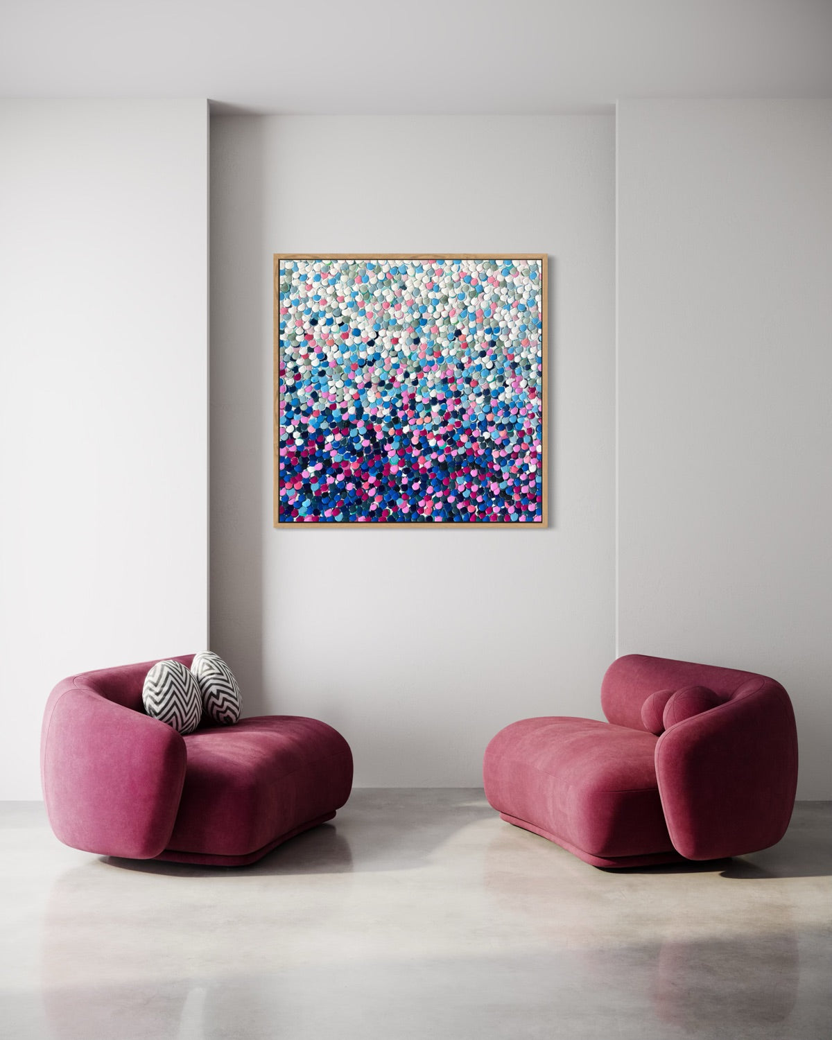 Floating Jewels 2 - 100 x 100cm