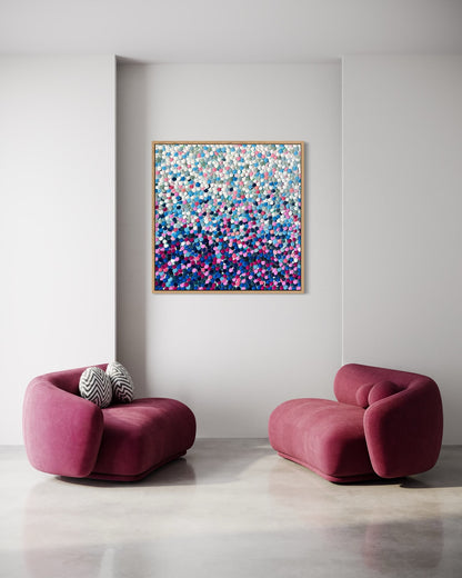 Floating Jewels 2 - 100 x 100cm