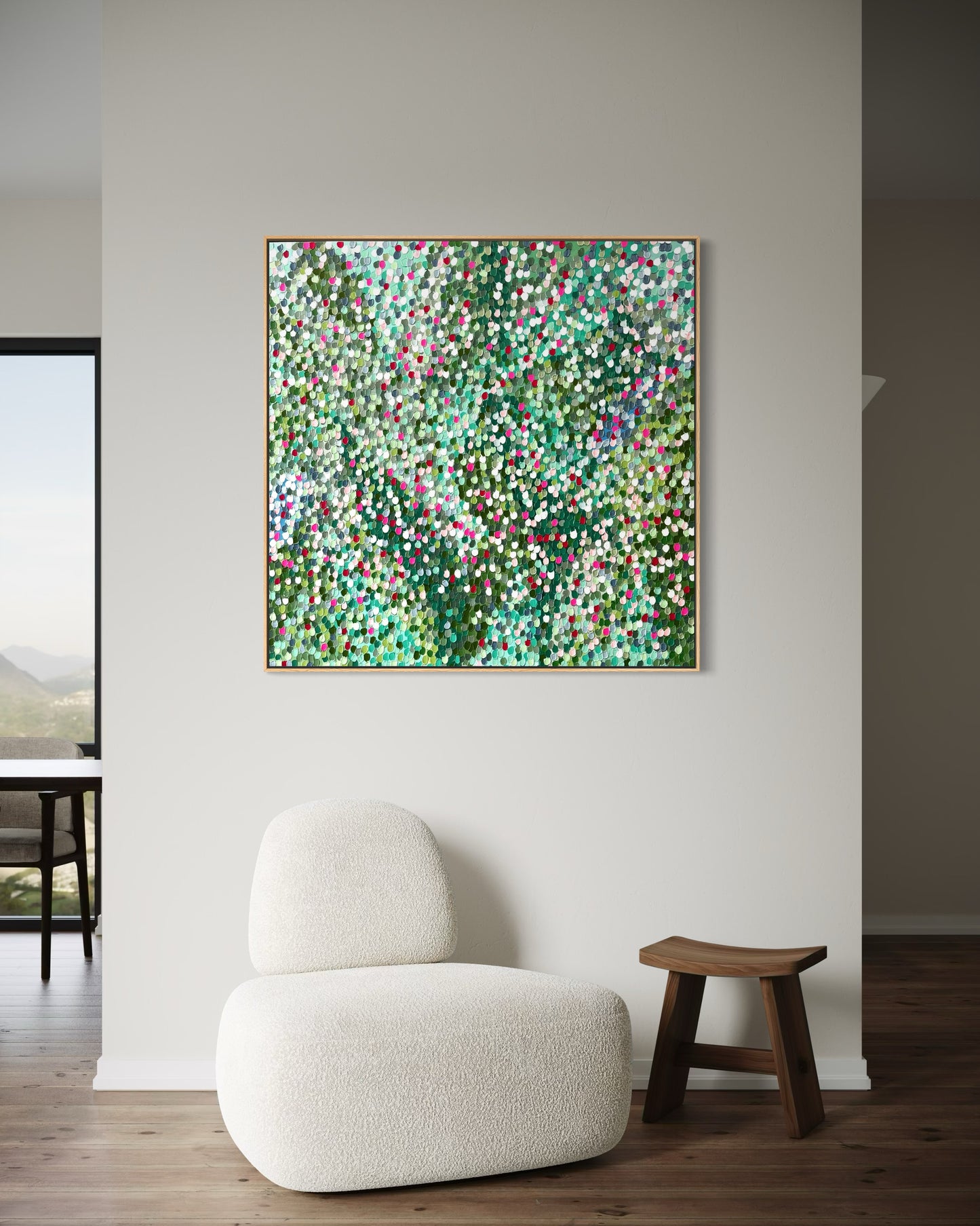 Jungle Flowers 2 - 92 x 92cm
