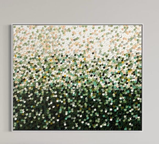 “Lush Pebble Sea” - 120 x 150cm