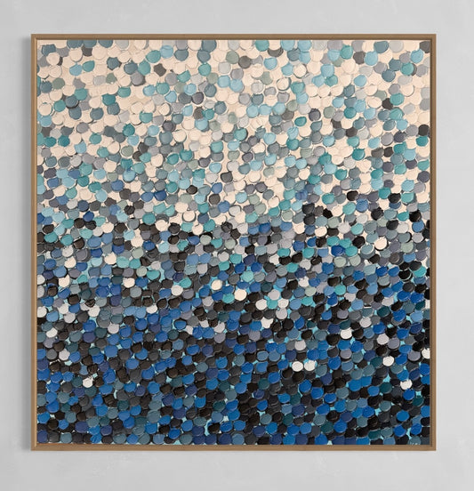 Blue Tangle - 103 x 103cm