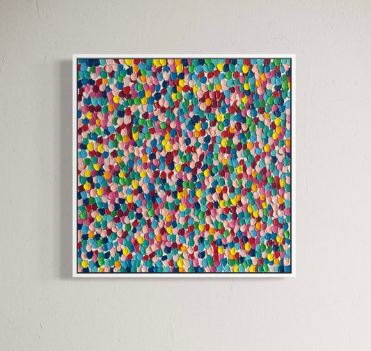 Confetti flowers 2- 45 x 45cm