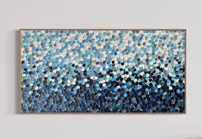 Blue Grey Seas - 140 x 75cm
