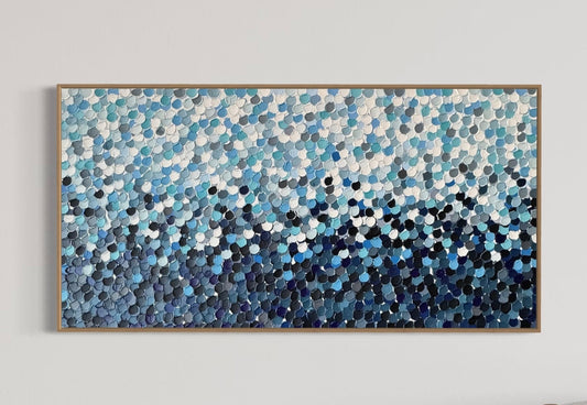 Blue Grey Seas - 140 x 75cm