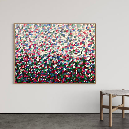 Garden blossoming pebbles - 90 x 120cm