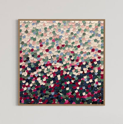 “Spring pebbles” - 79 x 79cm