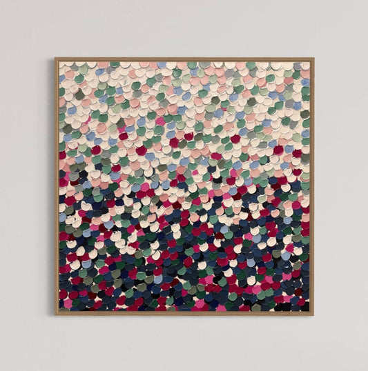 “Spring pebbles” - 79 x 79cm