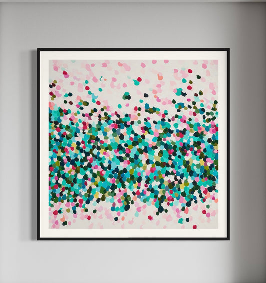 Floral Pebble Bay - print