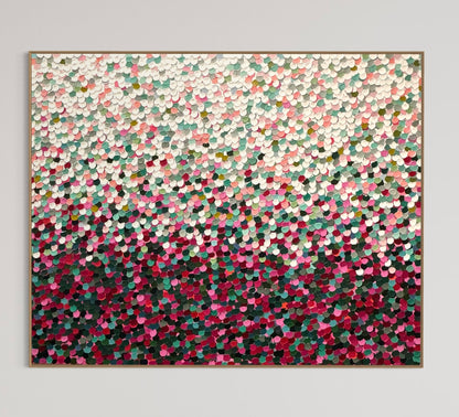 Garden blossoming pebbles - 90 x 120cm