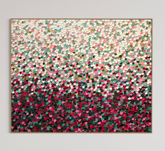 Garden blossoming pebbles - 90 x 120cm
