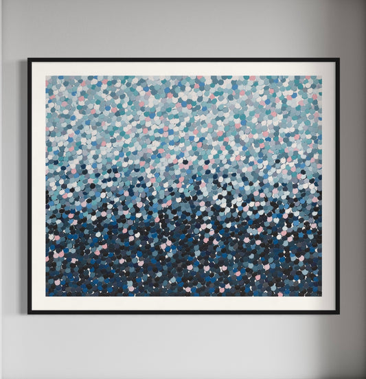 Blue Loveheart- print